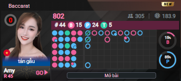 sảnh baccarat 802 viacasino