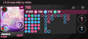 lô tô may mắn tự nhiên bàn 703 tại via casino